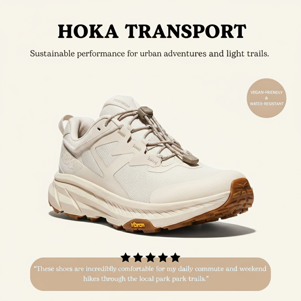 Hoka Transport Women's Shoes Eggnog/Eggnog Mesh
